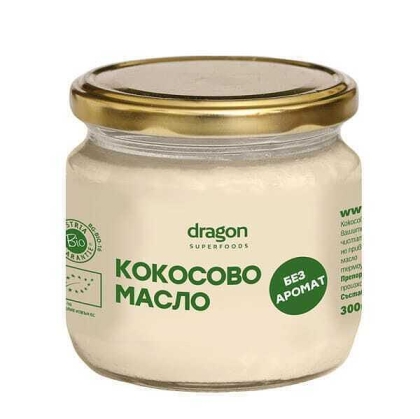 БИО Кокосово масло без аромат - Dragon Superfoods - 300 мл.